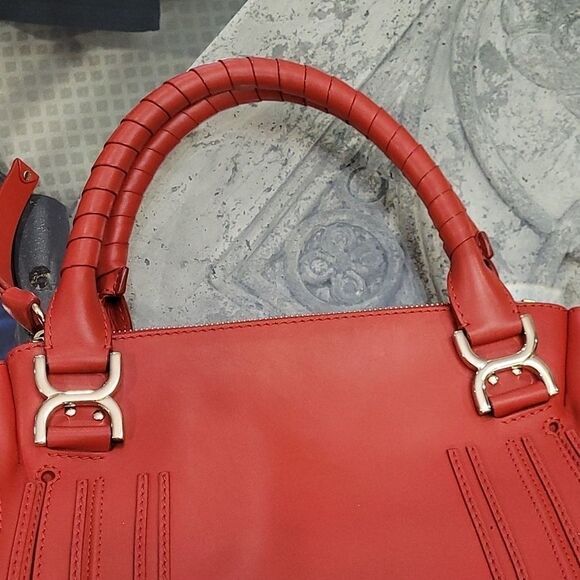 CHLOE MARCIE RED SATCHEL - Picture 14 of 16